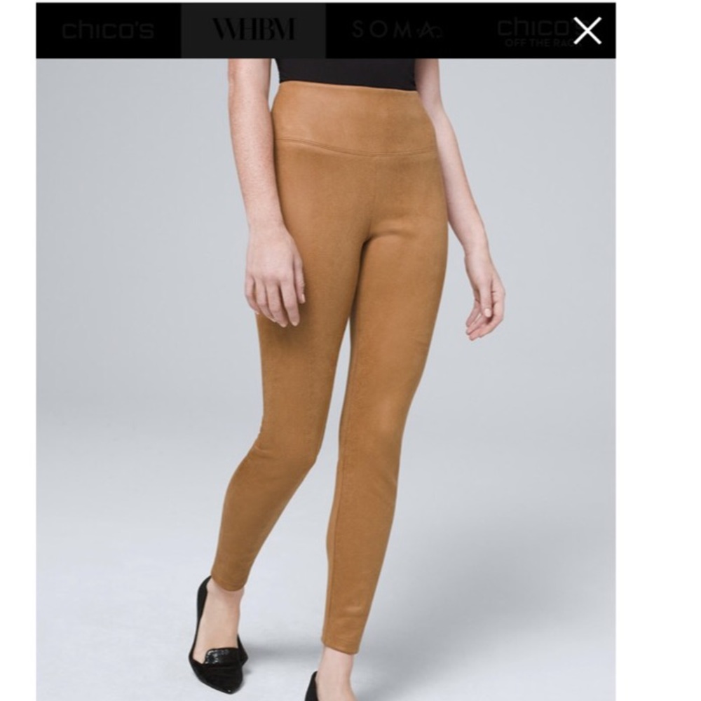 NEW Faux-Suede Snake-Print WHBM Runway Leggings 12S